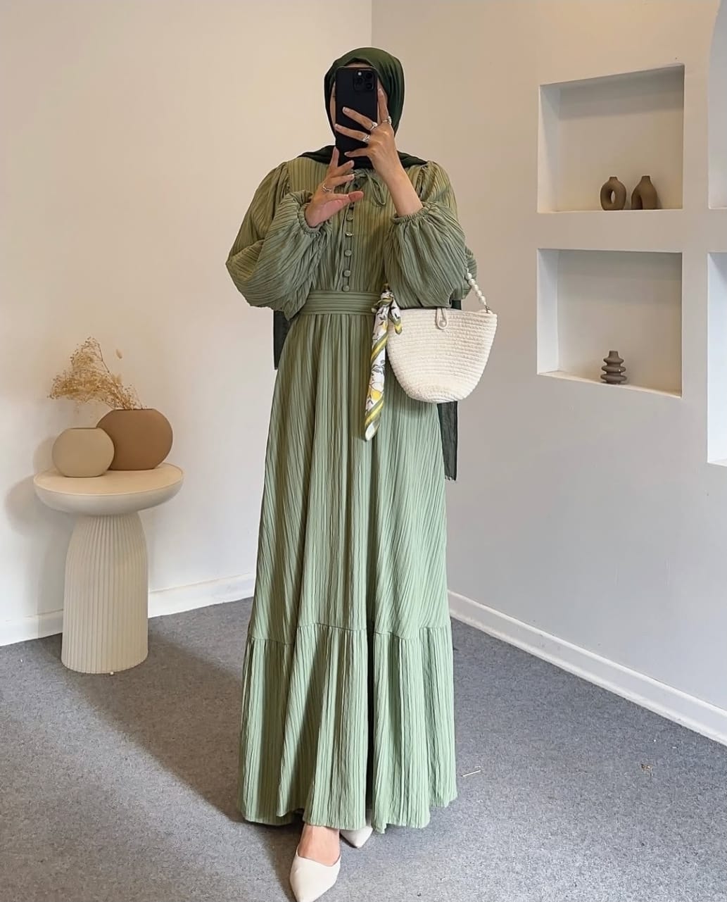 Sage Breeze Maxi Dress