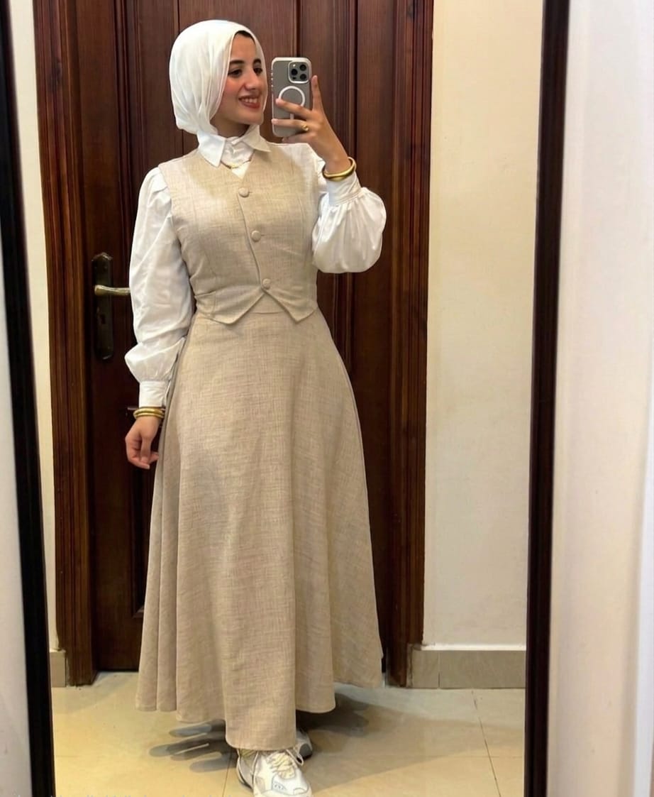 MESK Premium Spanish Linen 2-Piece Set: Elegant Blouse & Skirt Collection