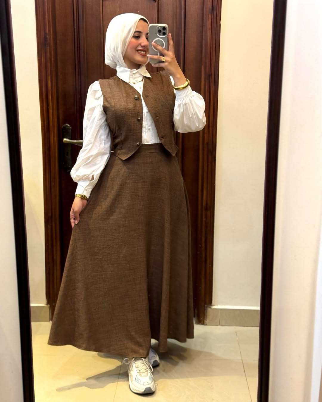 MESK Premium Spanish Linen 2-Piece Set: Elegant Blouse & Skirt Collection